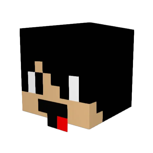 hypershot01 Minecraft avatar head, 3D render