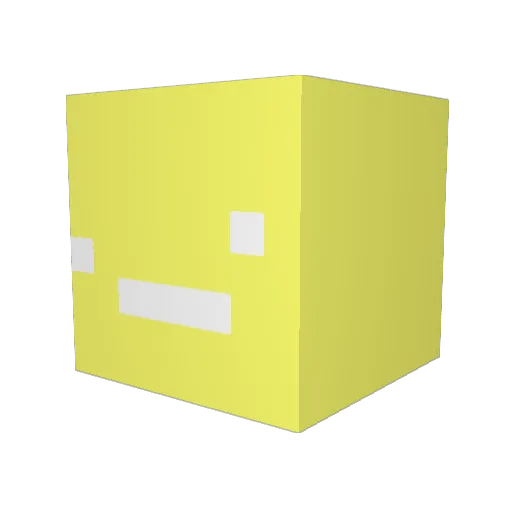 hyperswer Minecraft avatar head, 3D render