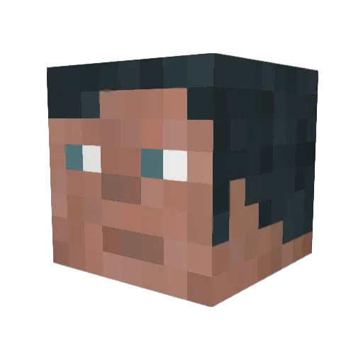 hyperulf Minecraft avatar head, 3D render