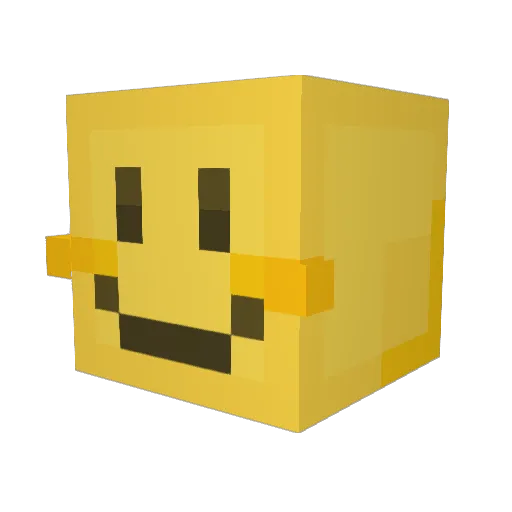 hyphh Minecraft avatar head, 3D render