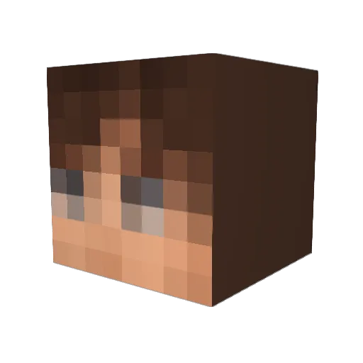 hypixelhacker_ Minecraft avatar head, 3D render