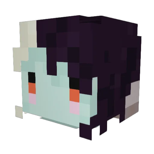 hypnoken Minecraft avatar head, 3D render