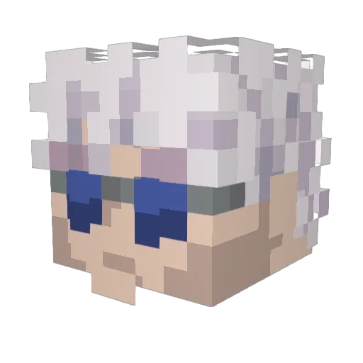 hypnotllc Minecraft avatar head, 3D render