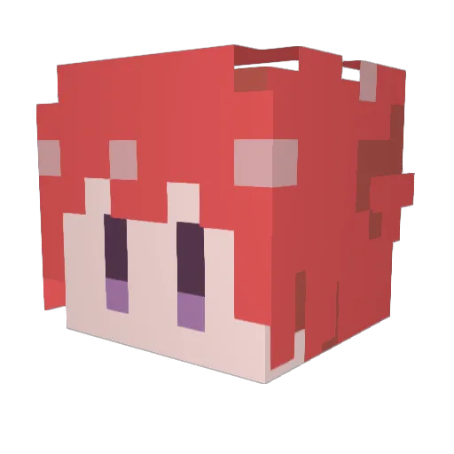 hypooooo34 Minecraft avatar head, 3D render