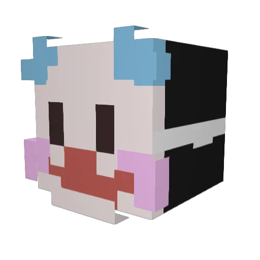 hypopnea Minecraft avatar head, 3D render