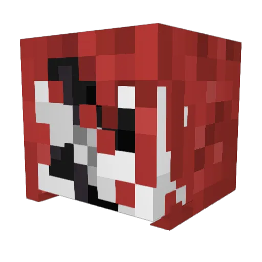 hyprdontia Minecraft avatar head, 3D render