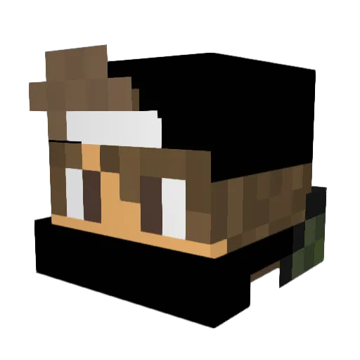 hyr_0604 Minecraft avatar head, 3D render