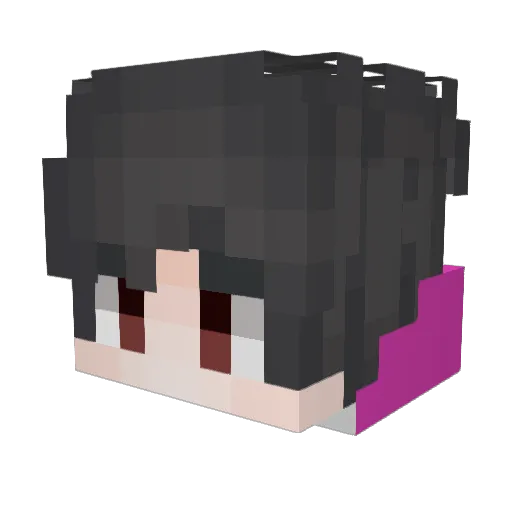 hyranx15 Minecraft avatar head, 3D render
