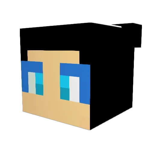 hyras Minecraft avatar head, 3D render