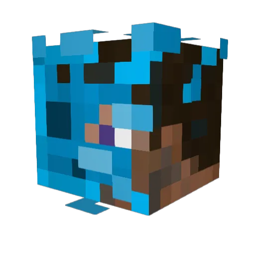 hyruleslime Minecraft avatar head, 3D render