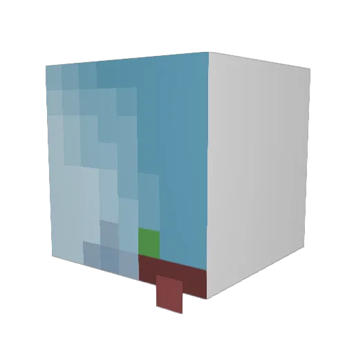 hystich Minecraft avatar head, 3D render