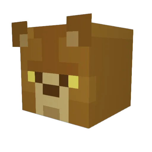 hystttt Minecraft avatar head, 3D render