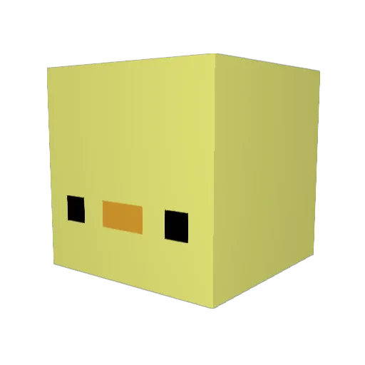 hyujik2002 Minecraft avatar head, 3D render