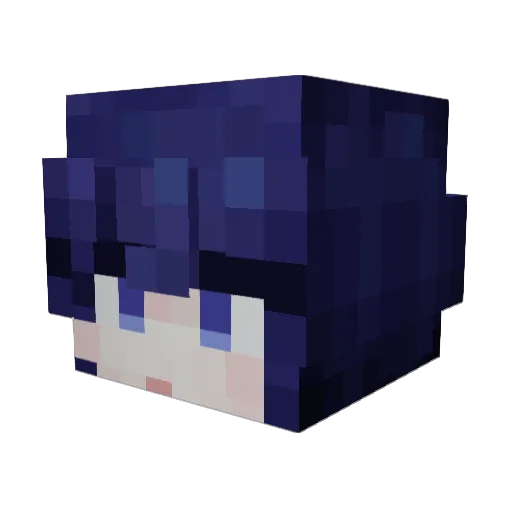 hyukkii Minecraft avatar head, 3D render