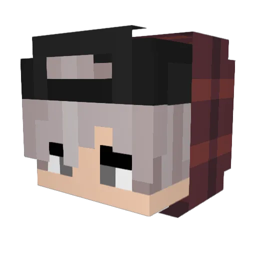 hyun_83 Minecraft avatar head, 3D render