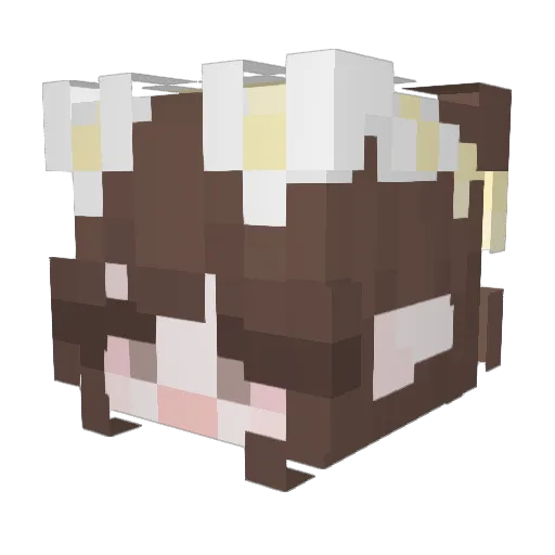 hyuna_pp Minecraft avatar head, 3D render