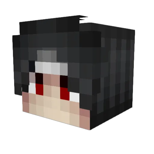 hyunbinkwon Minecraft avatar head, 3D render