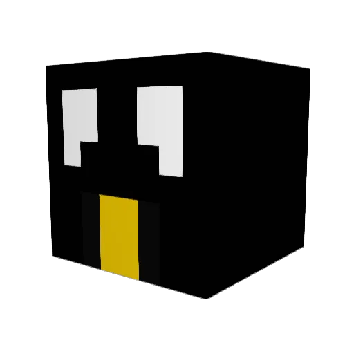 hyungdoni Minecraft avatar head, 3D render