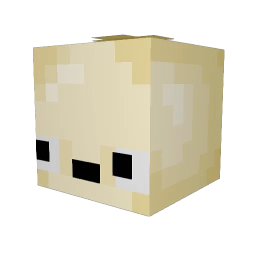 hyunjinni3 Minecraft avatar head, 3D render