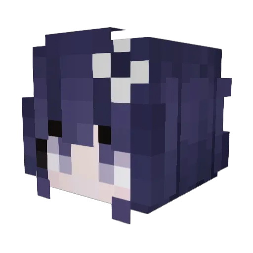 hyunjunprincess Minecraft avatar head, 3D render