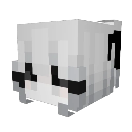 hyunnida Minecraft avatar head, 3D render