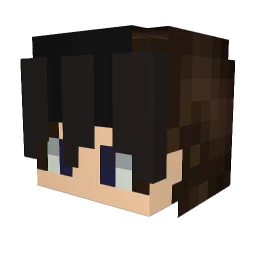 hyunsu12 Minecraft avatar head, 3D render