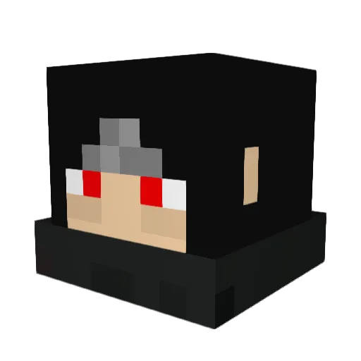 hyxeni Minecraft avatar head, 3D render