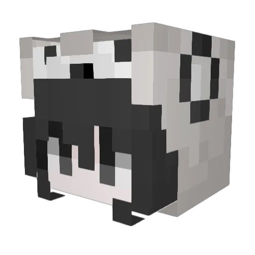hyxnni Minecraft avatar head, 3D render