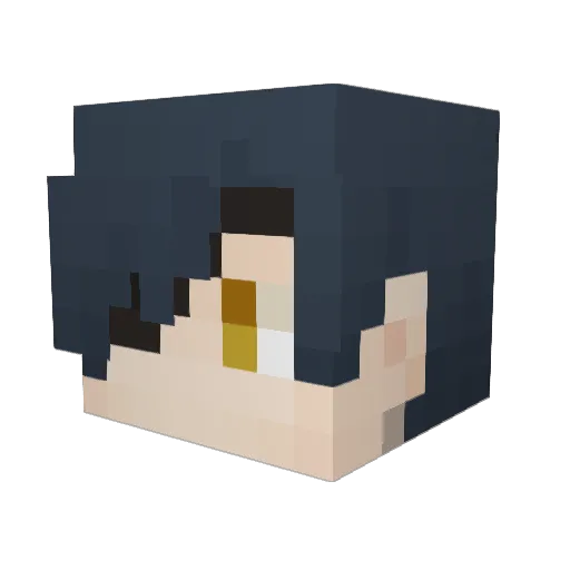 hzk59 Minecraft avatar head, 3D render