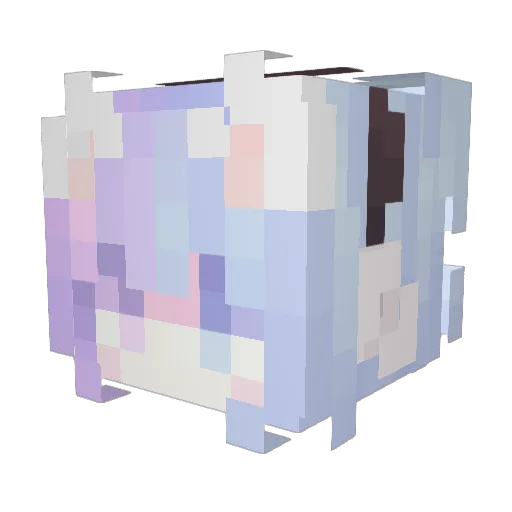 i0324 Minecraft avatar head, 3D render