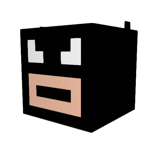 i2i0x Minecraft avatar head, 3D render