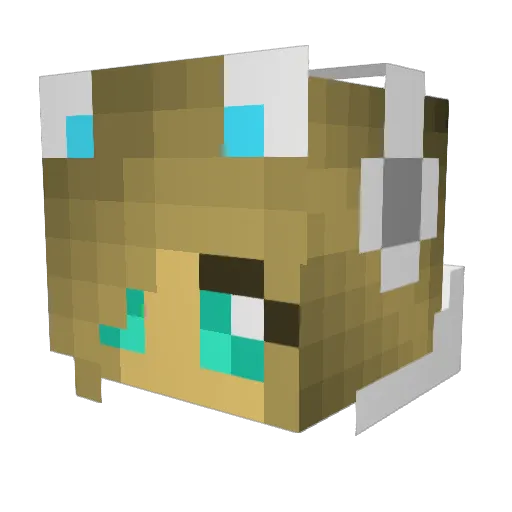i2lagoonablue Minecraft avatar head, 3D render