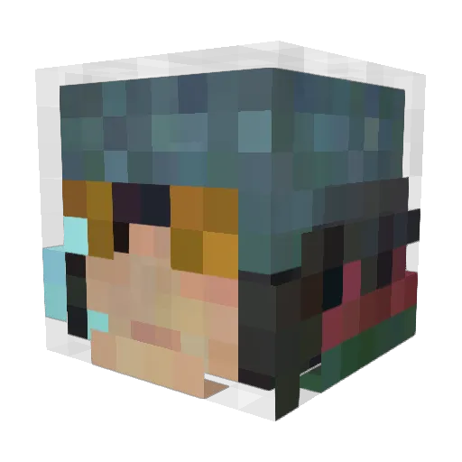 i3bodi Minecraft avatar head, 3D render