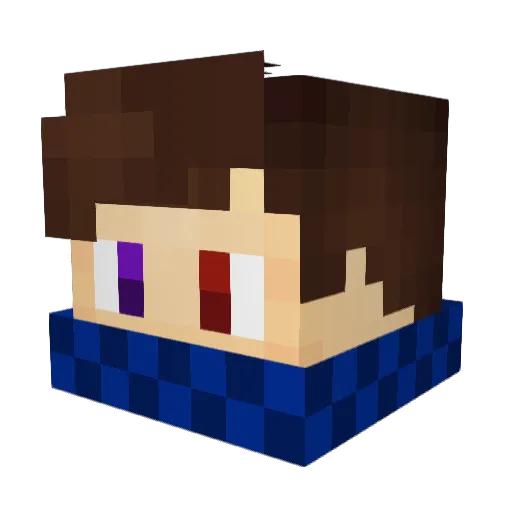 i3mmad Minecraft avatar head, 3D render