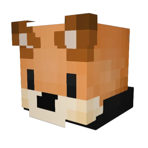 i3oD Minecraft avatar head, 3D render