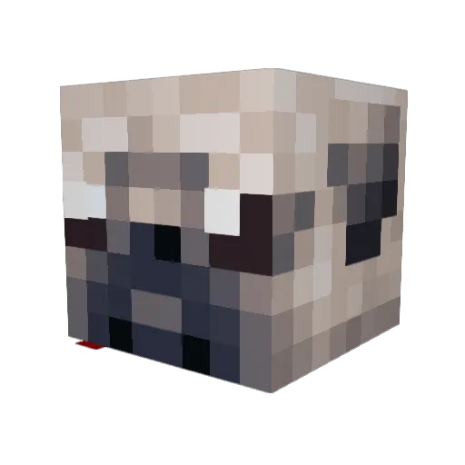 i4ry Minecraft avatar head, 3D render