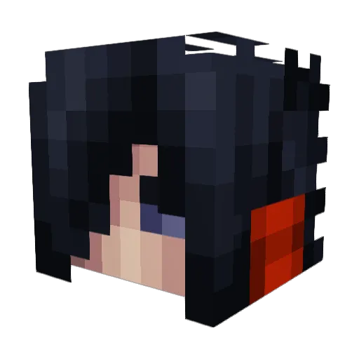 i4x Minecraft avatar head, 3D render