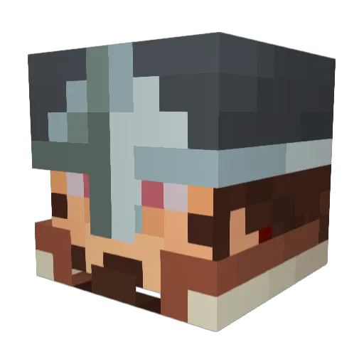i5chkaFF Minecraft avatar head, 3D render
