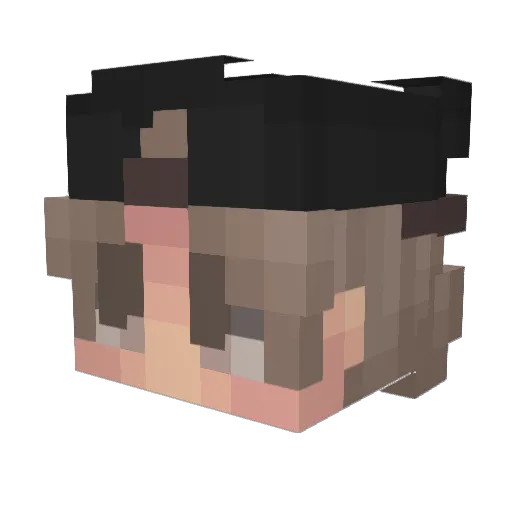 i5kv Minecraft avatar head, 3D render