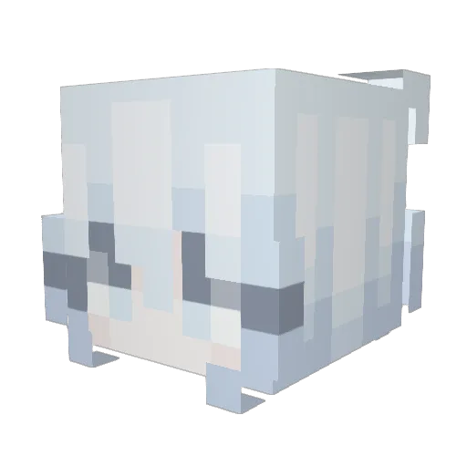 i5xD Minecraft avatar head, 3D render