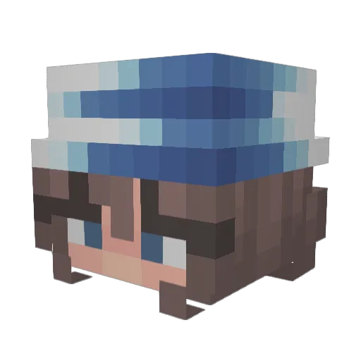 i661 Minecraft avatar head, 3D render