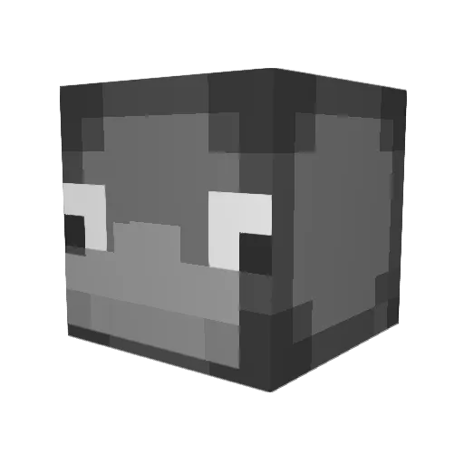 i6Lng Minecraft avatar head, 3D render