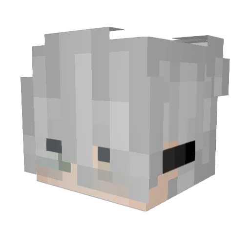 i6ik Minecraft avatar head, 3D render