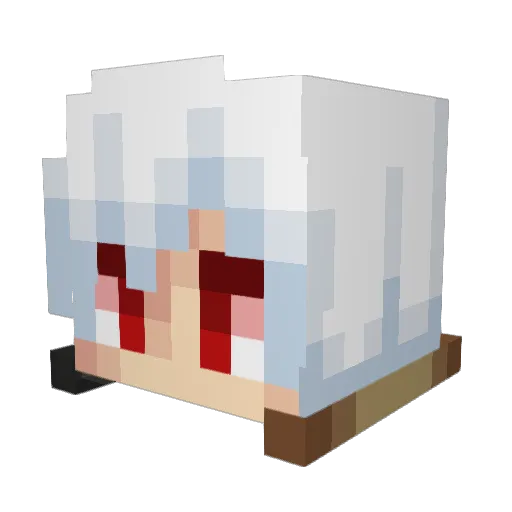 i7loxy Minecraft avatar head, 3D render