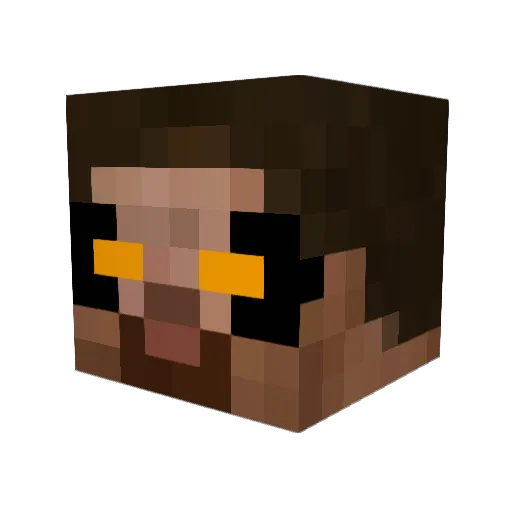 i8vl Minecraft avatar head, 3D render