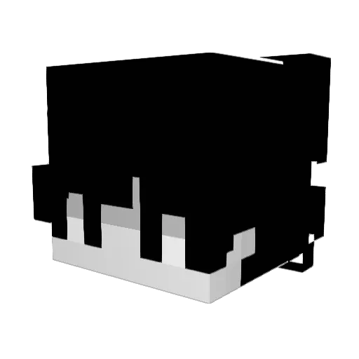 i9e Minecraft avatar head, 3D render
