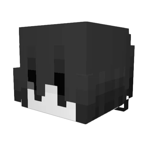 i9vh Minecraft avatar head, 3D render
