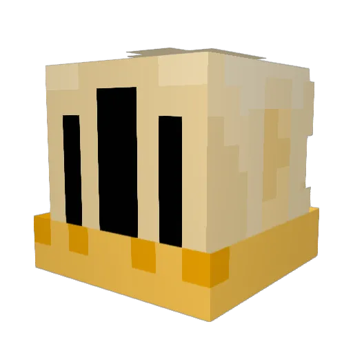 iAM_GRASS Minecraft avatar head, 3D render