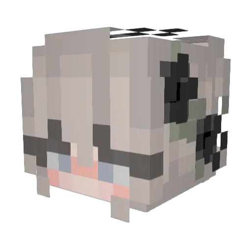 iAMmincho Minecraft avatar head, 3D render