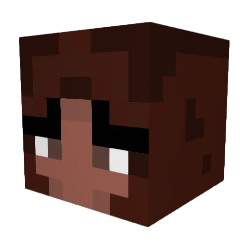 iANDREA1 Minecraft avatar head, 3D render